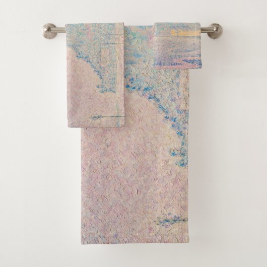 Paul Signac - Monte Saint Michel Fog und Sun Badhandtuch Set (Insitu)