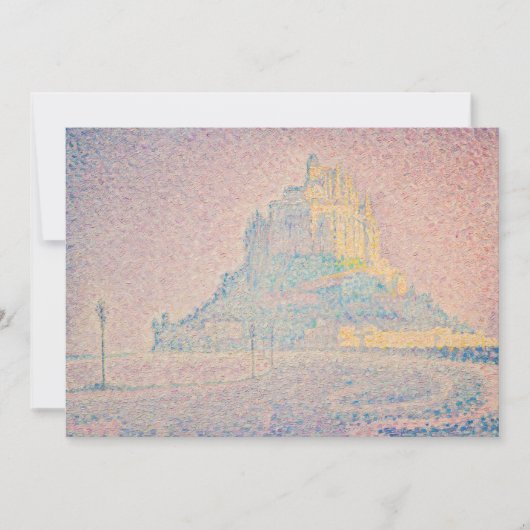 Paul Signac - Monte Saint Michel Fog und Sun Dankeskarte (Vorderseite)