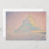 Paul Signac - Monte Saint Michel Fog und Sun Einladung (Vorne/Hinten)