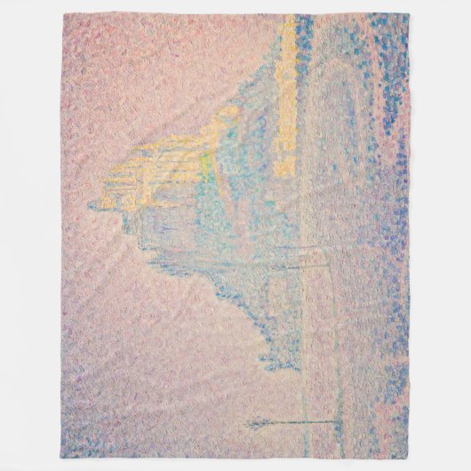 Paul Signac - Monte Saint Michel Fog und Sun Fleecedecke (Vorderseite)