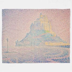 Paul Signac - Monte Saint Michel Fog und Sun Fleecedecke