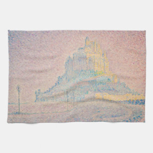Paul Signac - Monte Saint Michel Fog und Sun Geschirrtuch