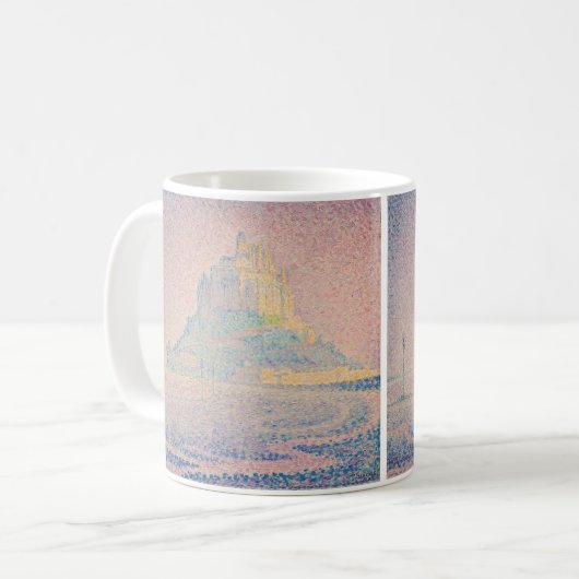 Paul Signac - Monte Saint Michel Fog und Sun Kaffeetasse (Vorderseite Links)