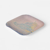 Paul Signac - Monte Saint Michel Fog und Sun Pappteller (Gewinkelt)