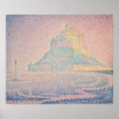 Paul Signac - Monte Saint Michel Fog und Sun Poster (Vorne)
