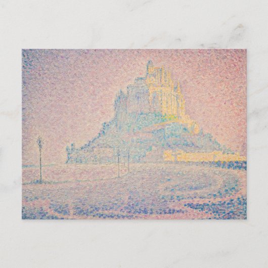 Paul Signac - Monte Saint Michel Fog und Sun Postkarte (Vorderseite)