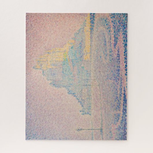 Paul Signac - Monte Saint Michel Fog und Sun Puzzle (Vertikal)