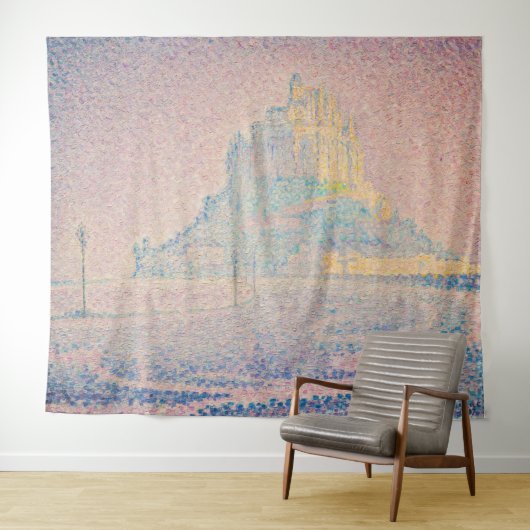 Paul Signac - Monte Saint Michel Fog und Sun Wandteppich (Beispiel (Horizontal))