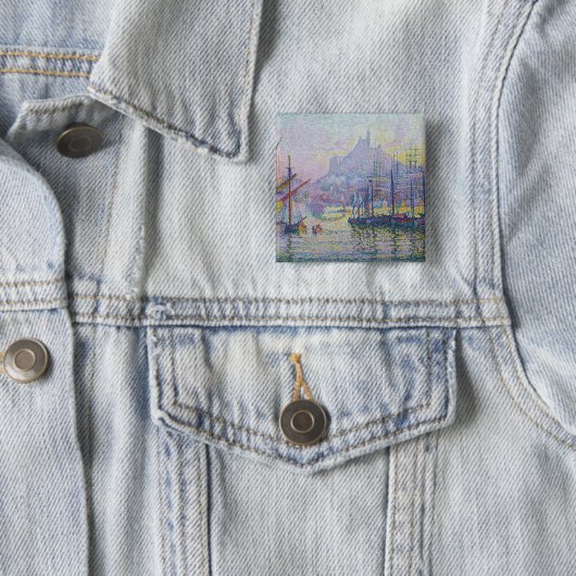 Paul Signac - Notre-Dame-de-la-Garde, Marseille Button (Beispiel)