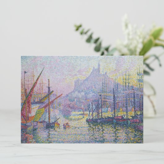 Paul Signac - Notre-Dame-de-la-Garde, Marseille Dankeskarte (Stehend Vorderseite)