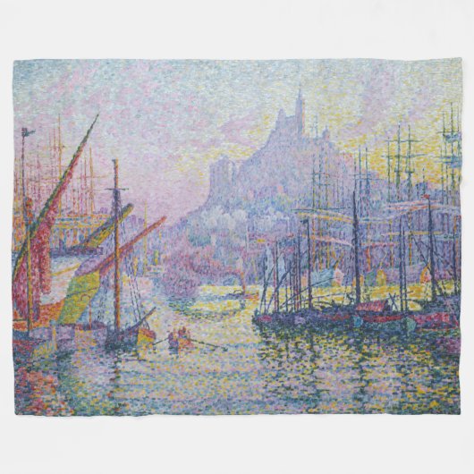 Paul Signac - Notre-Dame-de-la-Garde, Marseille Fleecedecke (Vorderseite (Horizontal))