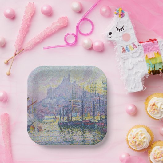 Paul Signac - Notre-Dame-de-la-Garde, Marseille Pappteller (Party)