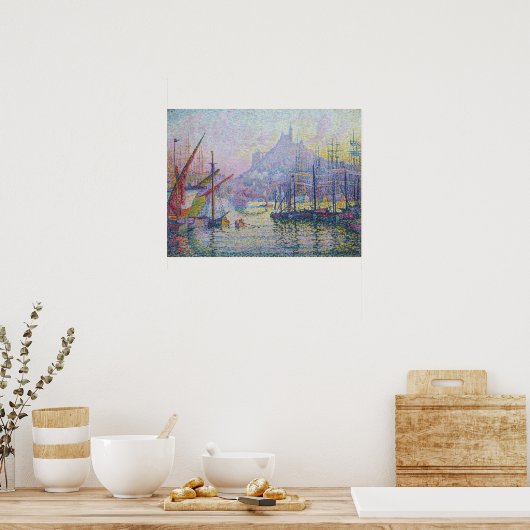 Paul Signac - Notre-Dame-de-la-Garde, Marseille Poster (Küche)