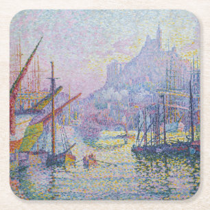 Paul Signac - Notre-Dame-de-la-Garde, Marseille Rechteckiger Pappuntersetzer