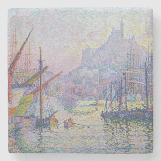 Paul Signac - Notre-Dame-de-la-Garde, Marseille Steinuntersetzer (Vorderseite)