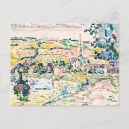 Paul Signac-Petit Anwey-The River Bank 1920-1929 Postkarte