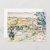 Paul Signac-Petit Anwey-The River Bank 1920-1929 Postkarte (Vorne/Hinten)