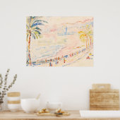 Paul Signac Pink Coastal Beach Art Print Poster (Küche)
