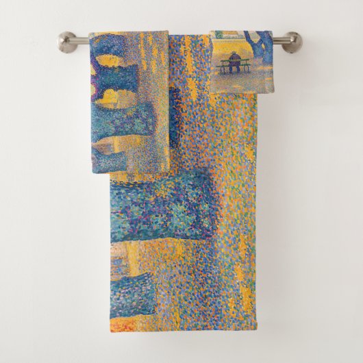 Paul Signac - Place des Lices, Saint-Tropez Badhandtuch Set (Insitu)