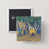 Paul Signac - Place des Lices, Saint-Tropez Button (Vorne & Hinten)