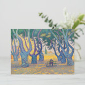 Paul Signac - Place des Lices, Saint-Tropez Dankeskarte (Stehend Vorderseite)