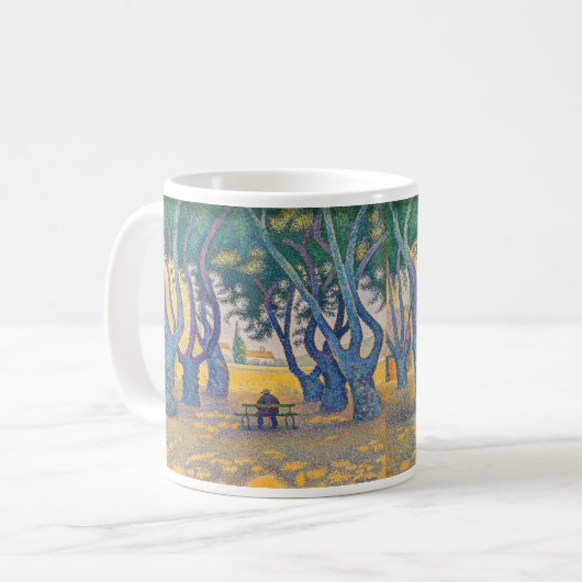 Paul Signac - Place des Lices, Saint-Tropez Kaffeetasse (Vorderseite Links)
