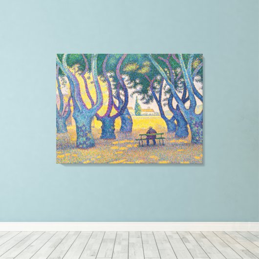 Paul Signac - Place des Lices, Saint-Tropez Leinwanddruck (Insitu (Holzboden))