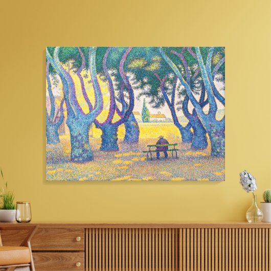 Paul Signac - Place des Lices, Saint-Tropez Leinwanddruck (Insitu (Wohnzimmer))