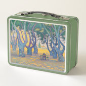 Paul Signac - Place des Lices, Saint-Tropez Metall Brotdose (Rückseite)