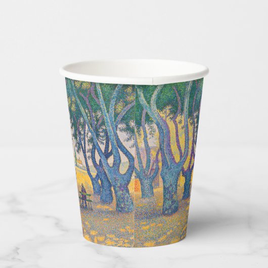 Paul Signac - Place des Lices, Saint-Tropez Pappbecher (Rechts)