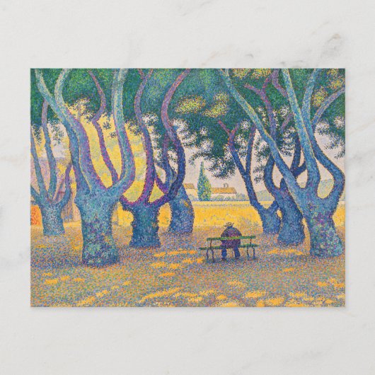 Paul Signac - Place des Lices, Saint-Tropez Postkarte (Vorderseite)