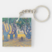 Paul Signac - Place des Lices, Saint-Tropez Schlüsselanhänger (Rückseite)