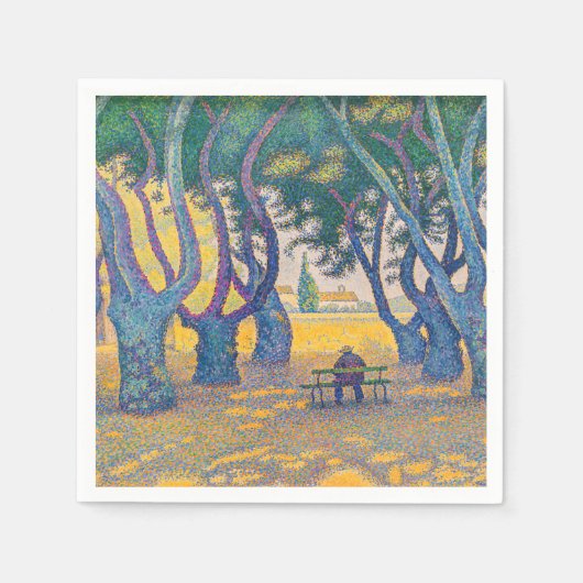 Paul Signac - Place des Lices, Saint-Tropez Serviette (Vorderseite)