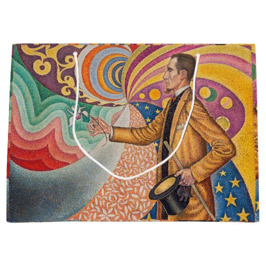 Paul Signac - Portrait von Felix Feneon, Opus 217 Große Geschenktüte (Vorderseite)