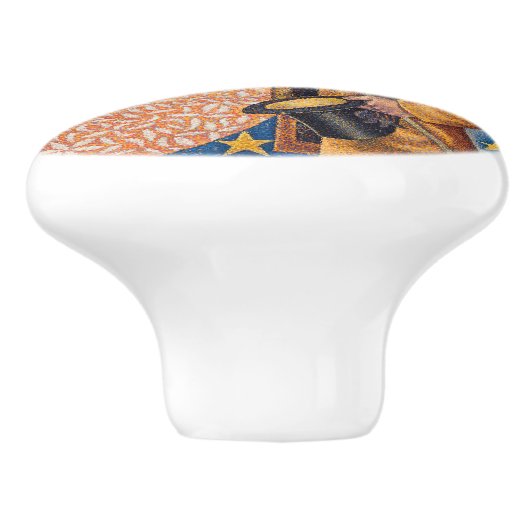 Paul Signac - Portrait von Felix Feneon, Opus 217 Keramikknauf (Seitenansicht)