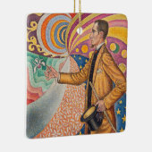 Paul Signac - Portrait von Felix Feneon, Opus 217 Keramikornament (Rechts)