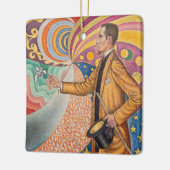 Paul Signac - Portrait von Felix Feneon, Opus 217 Keramikornament (Links)