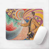 Paul Signac - Portrait von Felix Feneon, Opus 217 Mousepad (Mit Mouse)