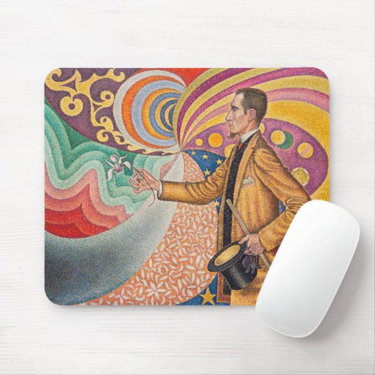 Paul Signac - Portrait von Felix Feneon, Opus 217 Mousepad (Mit Mouse)