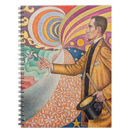 Paul Signac - Portrait von Felix Feneon, Opus 217 Notizblock (Vorderseite)