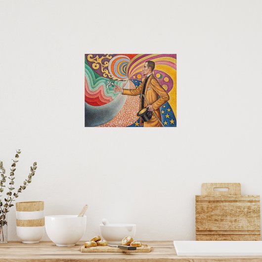 Paul Signac - Portrait von Felix Feneon, Opus 217 Poster (Küche)