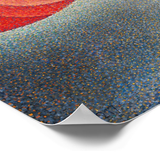 Paul Signac - Portrait von Felix Feneon, Opus 217 Poster (Ecke)