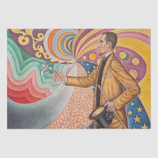 Paul Signac - Portrait von Felix Feneon, Opus 217 Seidenpapier (Vorderseite)