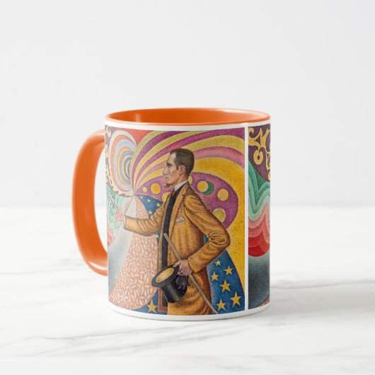 Paul Signac - Portrait von Felix Feneon, Opus 217 Tasse (Vorderseite Links)