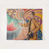 Paul Signac - Portrait von Felix Feneon, Opus 217 Wandteppich (Vorderseite (Horizontal))