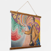 Paul Signac - Portrait von Felix Feneon, Opus 217 Wandteppich Mit Holzrahmen (Gewinkelt)