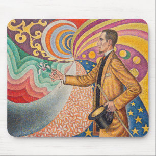 Paul Signac - Porträt von M Felix Feneon, Opus 217 Mousepad