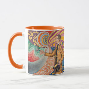 Paul Signac - Porträt von M Felix Feneon, Opus 217 Tasse