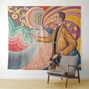 Paul Signac - Porträt von M Felix Feneon, Opus 217 Wandteppich