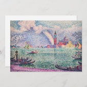Paul Signac - Rainbow, Venedig Dankeskarte (Vorne/Hinten)